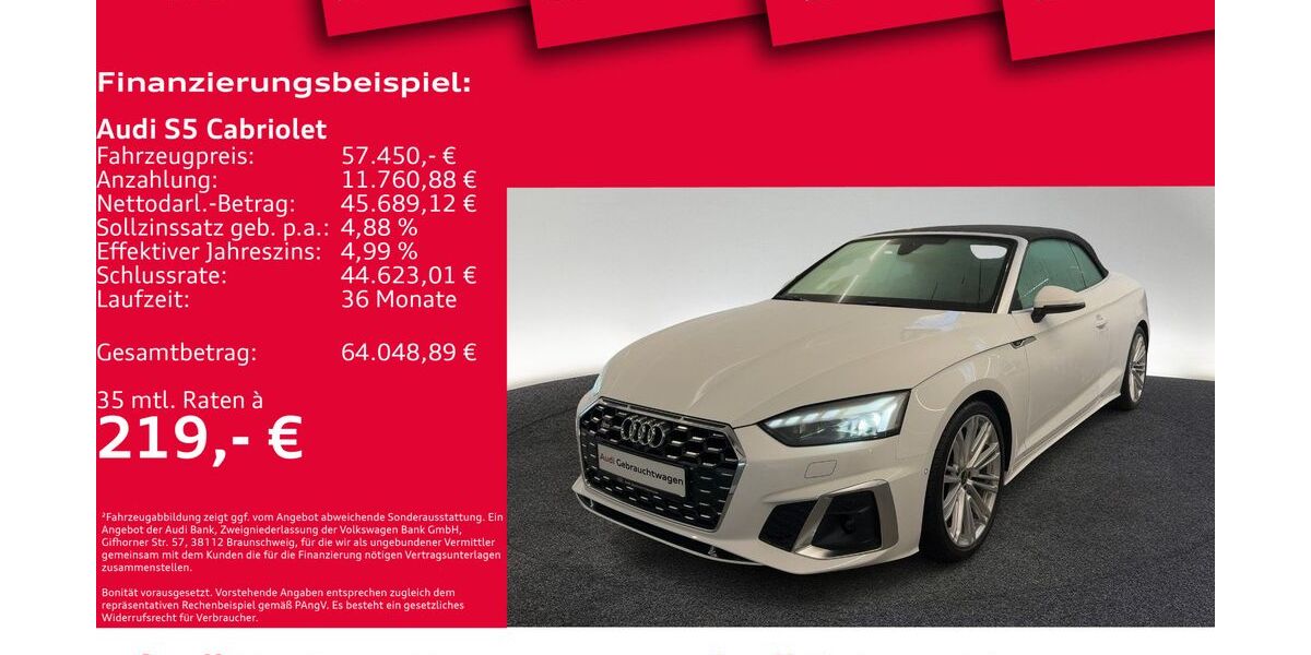 Audi S5 16.018 km 56.650 &euro; Hannover 30179