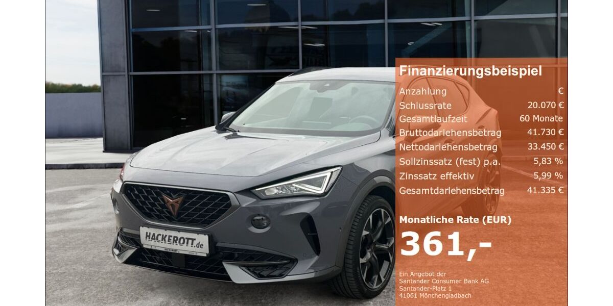 Cupra Formentor 13.325 km 32.990 &euro; Laatzen 30880